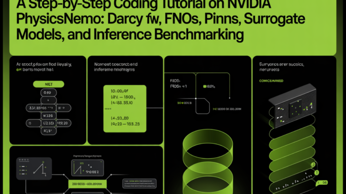 A Step-by-Step Coding Tutorial on NVIDIA PhysicsNeMo: Darcy Flow, FNOs, PINNs, Surrogate Models, and Inference Benchmarking