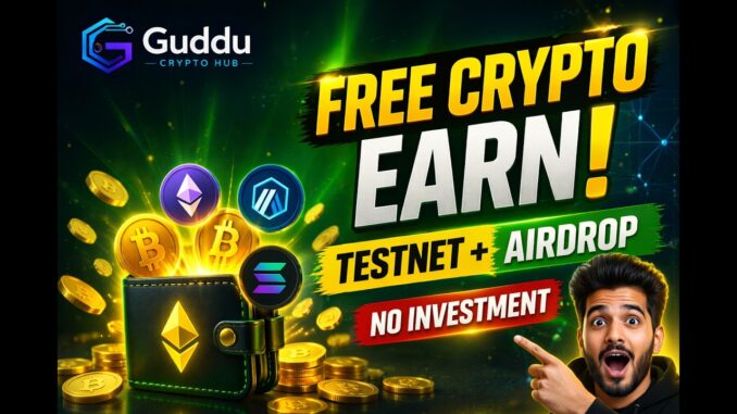 👉 Free Crypto Earn 2026 💰 | Testnet + Airdrop Full Guide (No Investment)