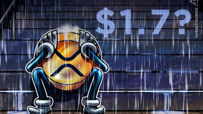 XRP could drop to $1.70, analysts say XRP could drop to $1.70, analysts say