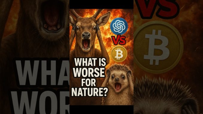 BITCOIN vs AI. That's what is more polluting...