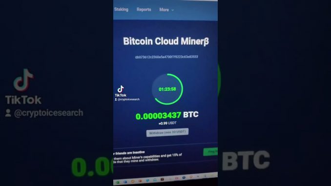 CLOUD MİNİNG Crypto İce⁄DRAG BOSTER #mining #phone 1920p 30fps H264 128kbit AAC
