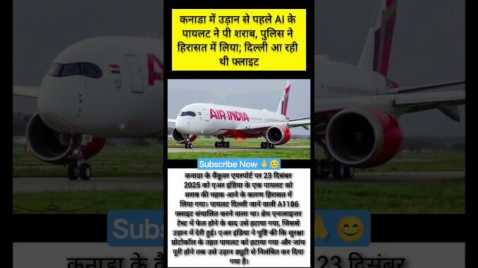 ✈️ AI पायलट नशे में धुत, टेकऑफ से पहले अरेस्ट! #shorts #shortsfeed #vdnews #news #trendingnews