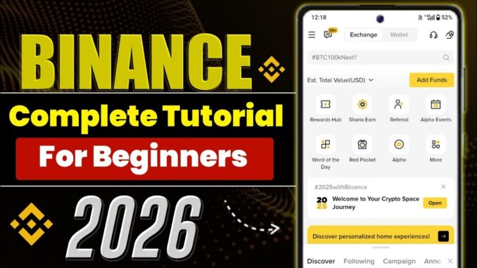 How To Trade Crypto on Binance Exchange Beginner Guide 2026