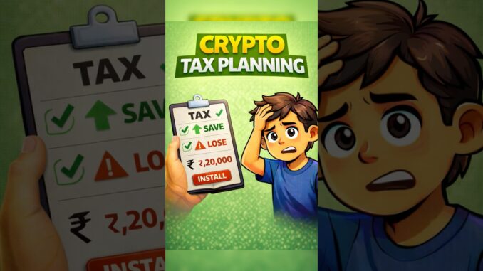 Crypto tax planning. #shorts #cryptoindia