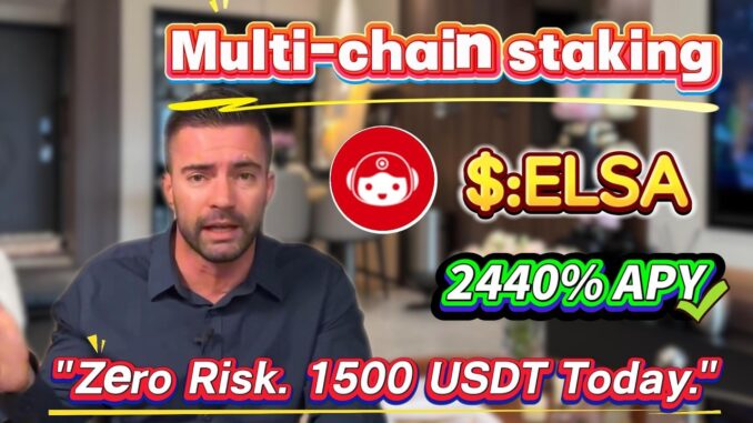 Earn 2440% Annual Yield with ELSA Staking! Simple, No-Risk Mining Guide