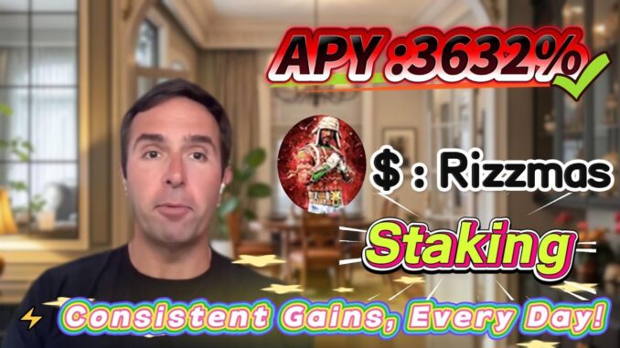 🧠 Solana staking for beginners — real Rizzmas mining with stable 3631.73% APY returns!