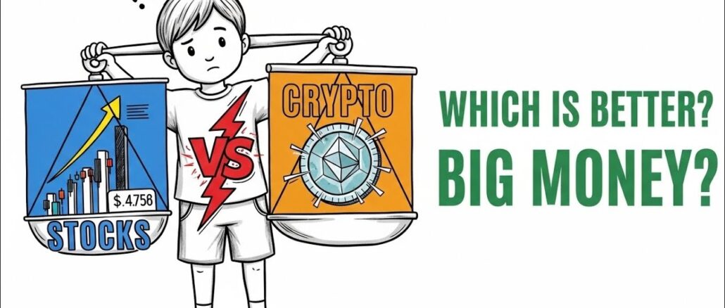 Stocks vs Crypto – Which Is Better for Beginners in 2026?