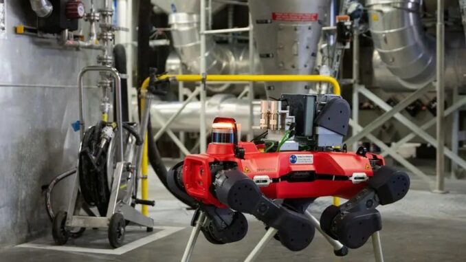 ANYmal robot as ANYbotics’ four-legged autonomous robots will be connected straight into SAP’s backend enterprise resource planning software for physical AI in industrial IoT environments.